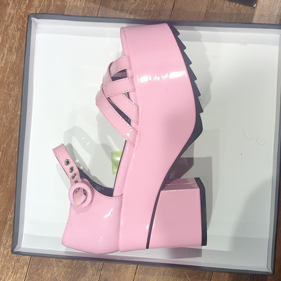 Pink Platform Strappy Sandals - Picture 3 of 5